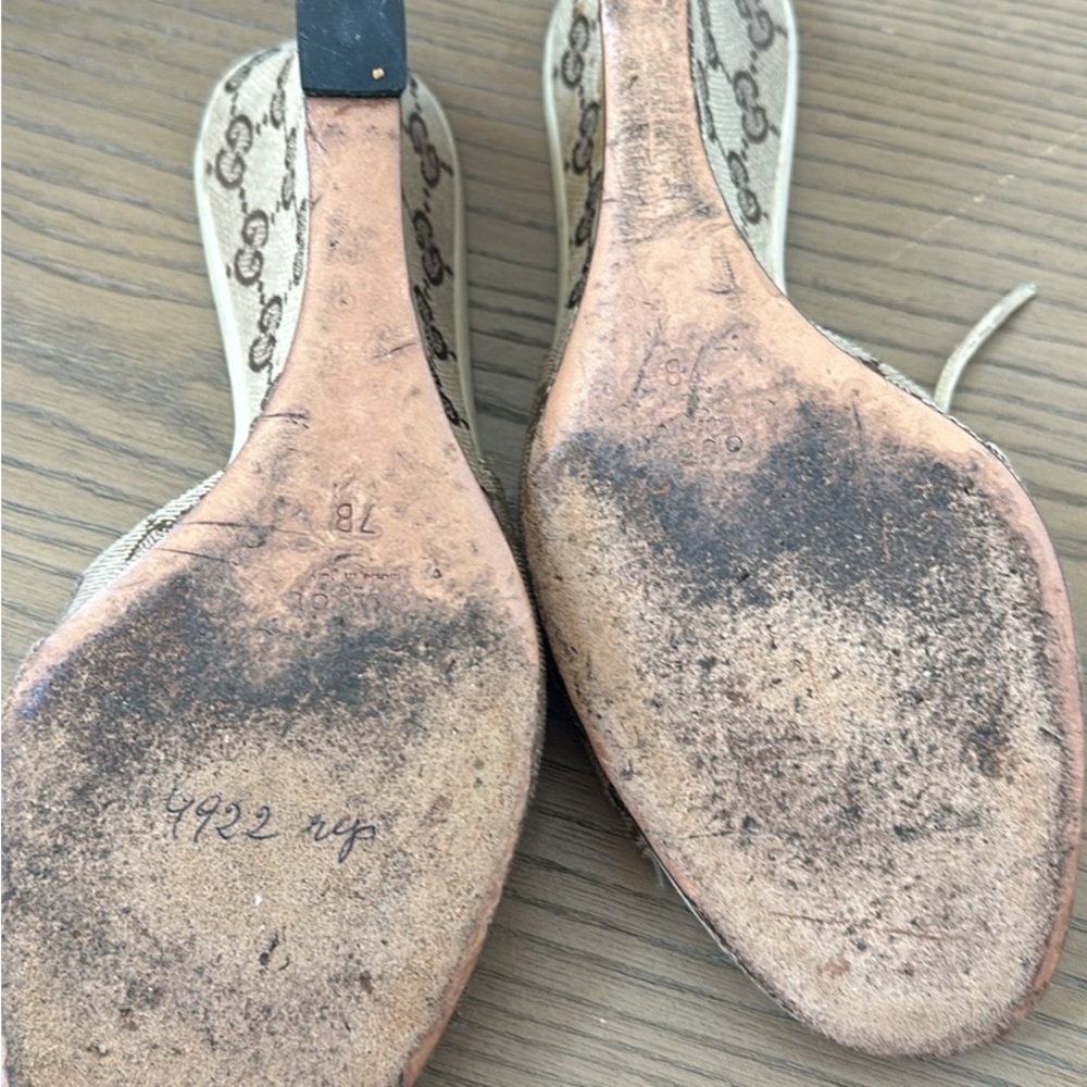 Gucci wedges - used